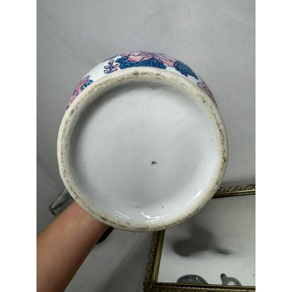 Chinese Export Extra Large Floral Wash Water Pitcher, Vintage Chinoiserie Chic - Picture 5 of 9